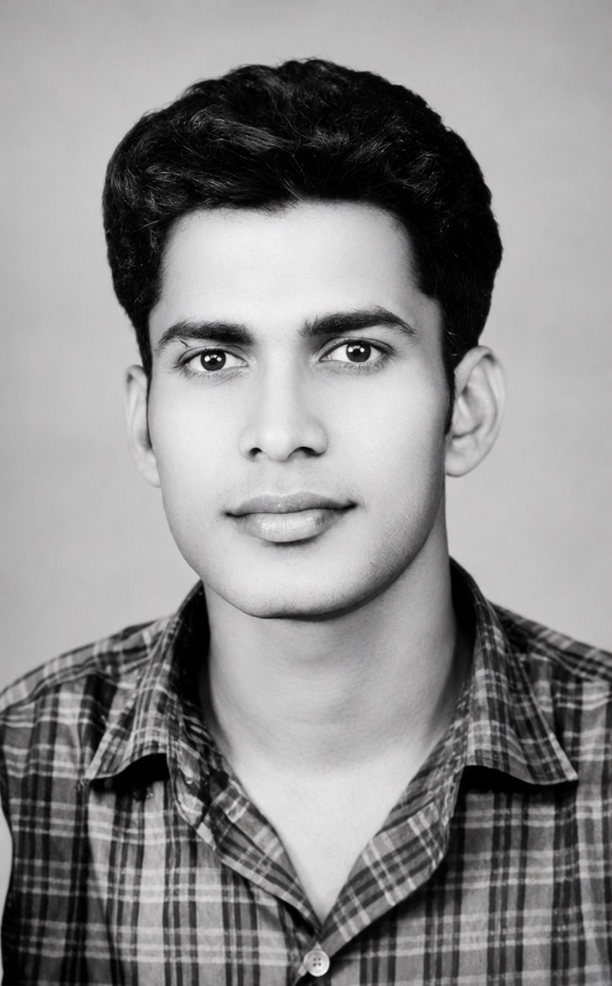 Rafi Jose as a young man in Ernakulam.